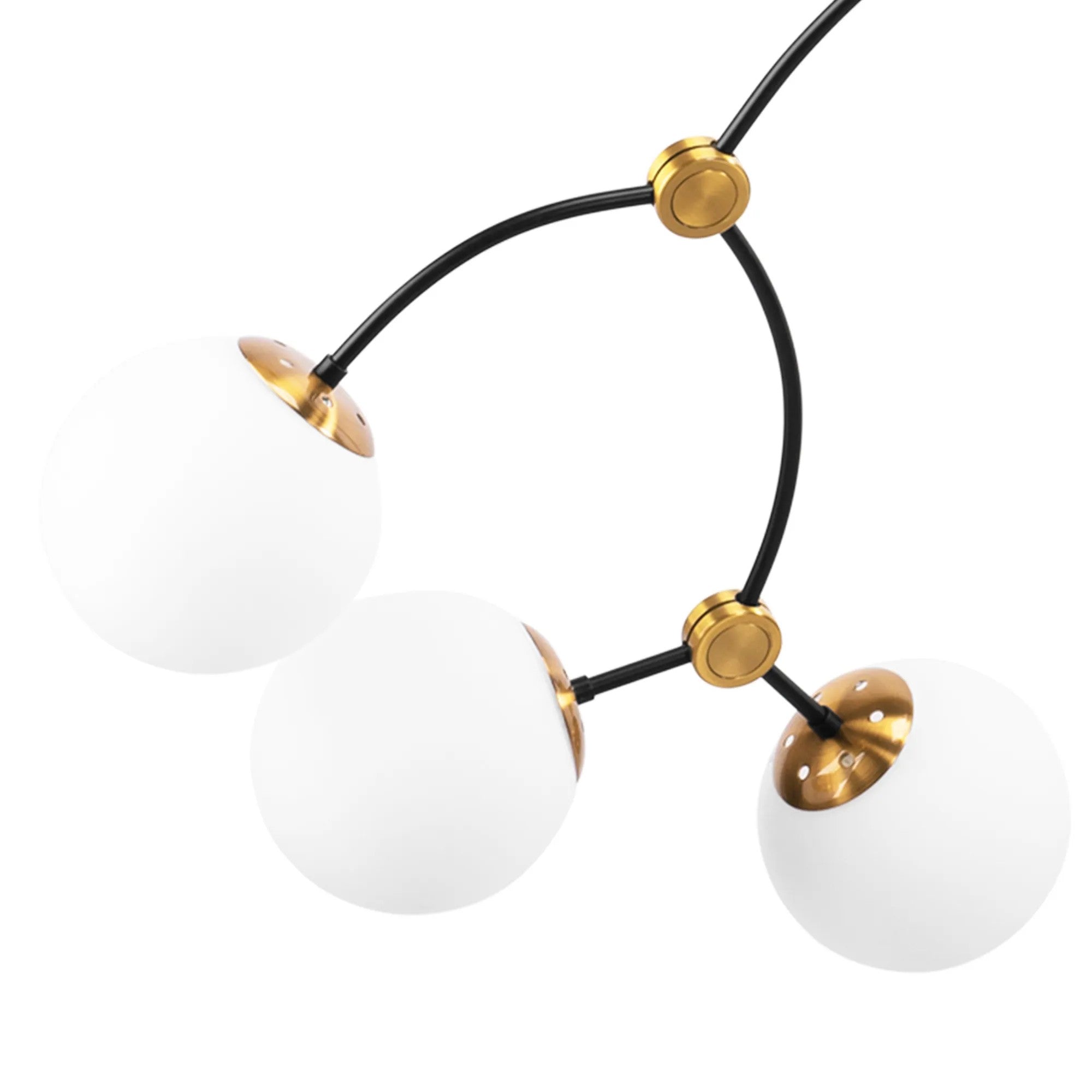 LAMPA WISZĄCA SUFITOWA CZARNY MAT APP1673-8CP 5