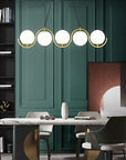 LAMPA SUFITOWA WISZĄCA APP1440-5CP Złota 5