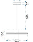 Lampa Sufitowa Loft APP740-3CP 5