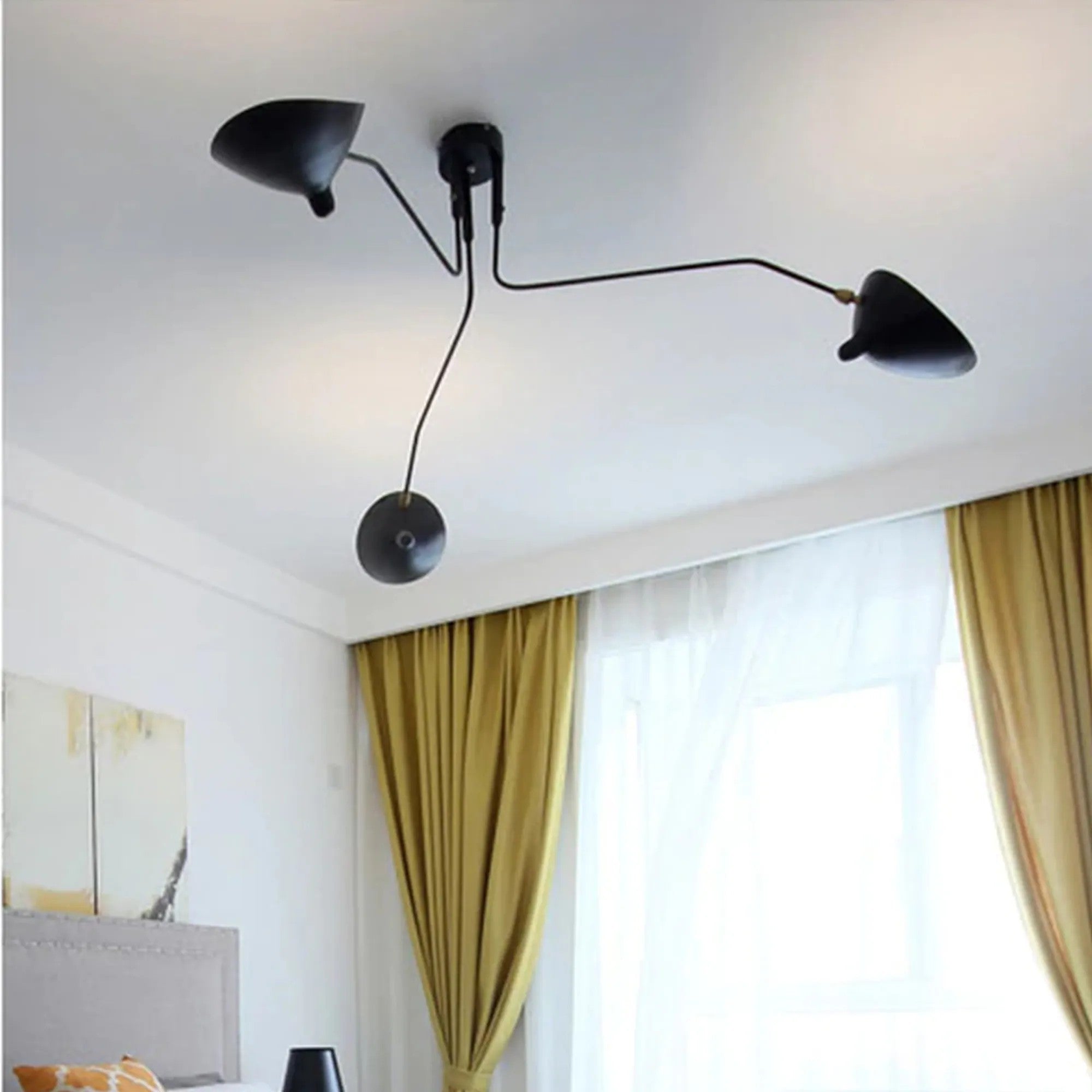 Lampa Sufitowa 3 Ramienna APP569-3C Czarna 5
