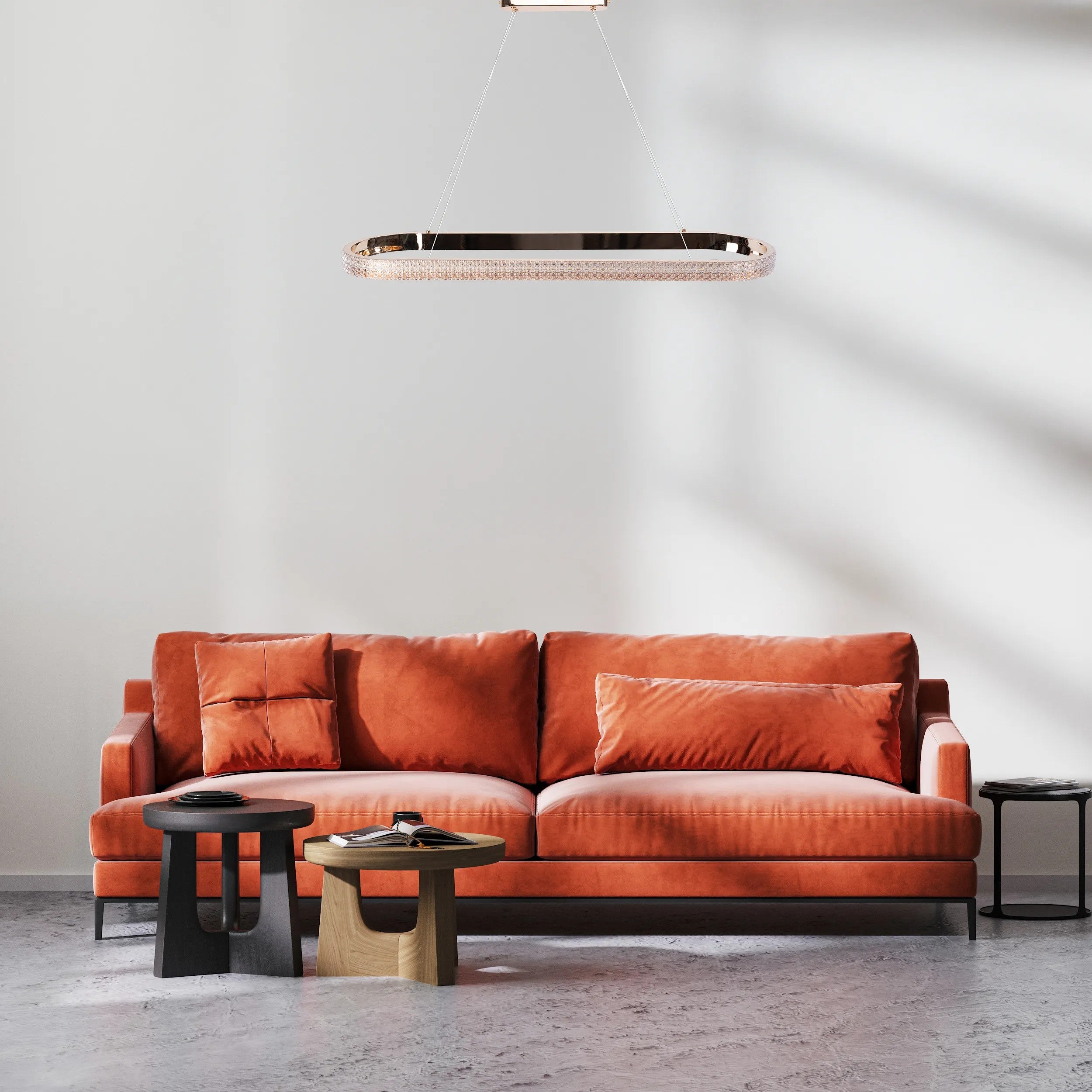 LAMPA WISZĄCA LED APP1751-CP Złota 90 Cm 5