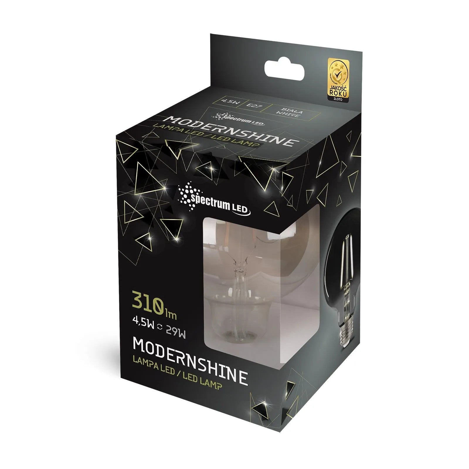 Żarówka LED Neutralna E27 230V 4,5W Dekoracyjna Lustrzana 14470 5