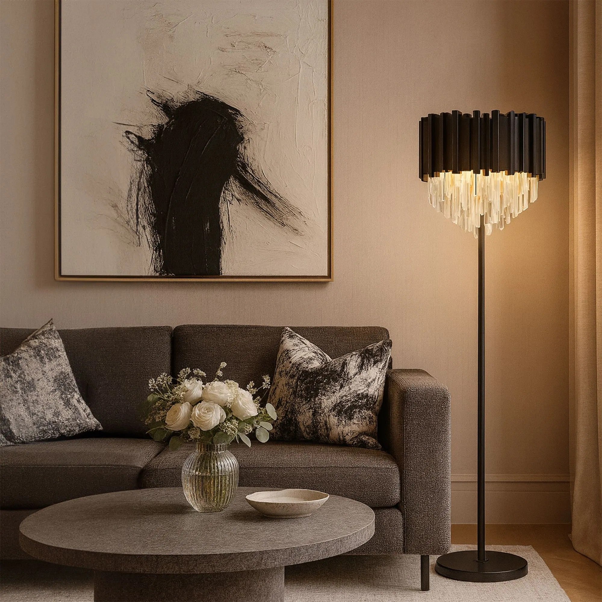 Lampa Stojąca Podłogowa APP1715-3F Czarna 5