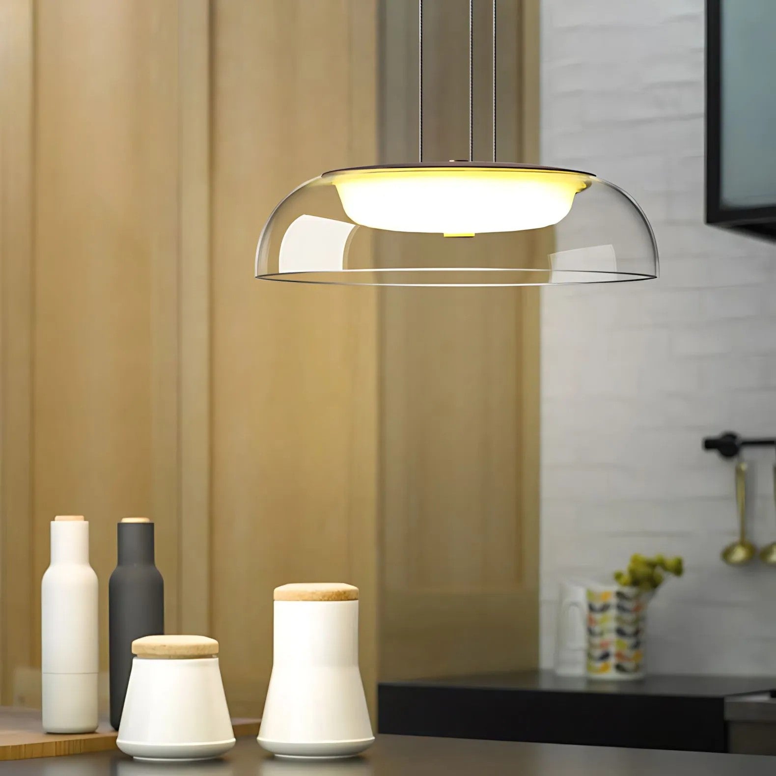 LAMPA WISZĄCA LED APP1691-1PC Złota 5