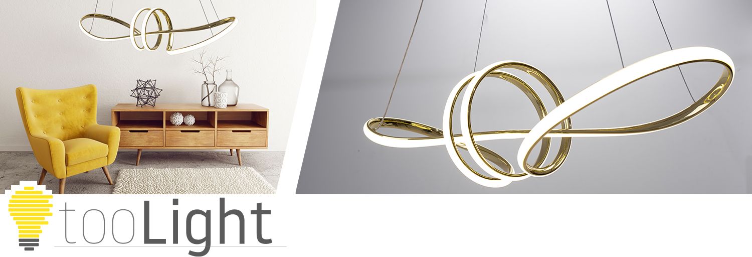 Lampa sufitowa nowoczesna LED + PILOT APP824-CP  Złota