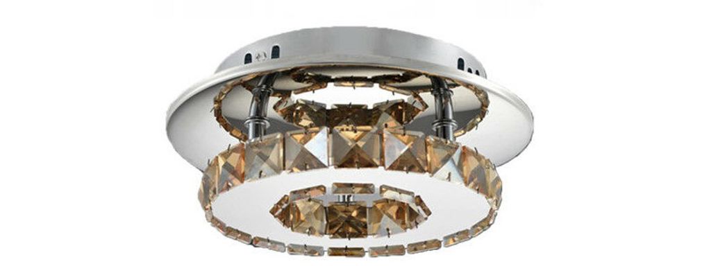 Lampa Sufitowa Kryształowa Plafon Glamour 8W APP407-C APP408-C
