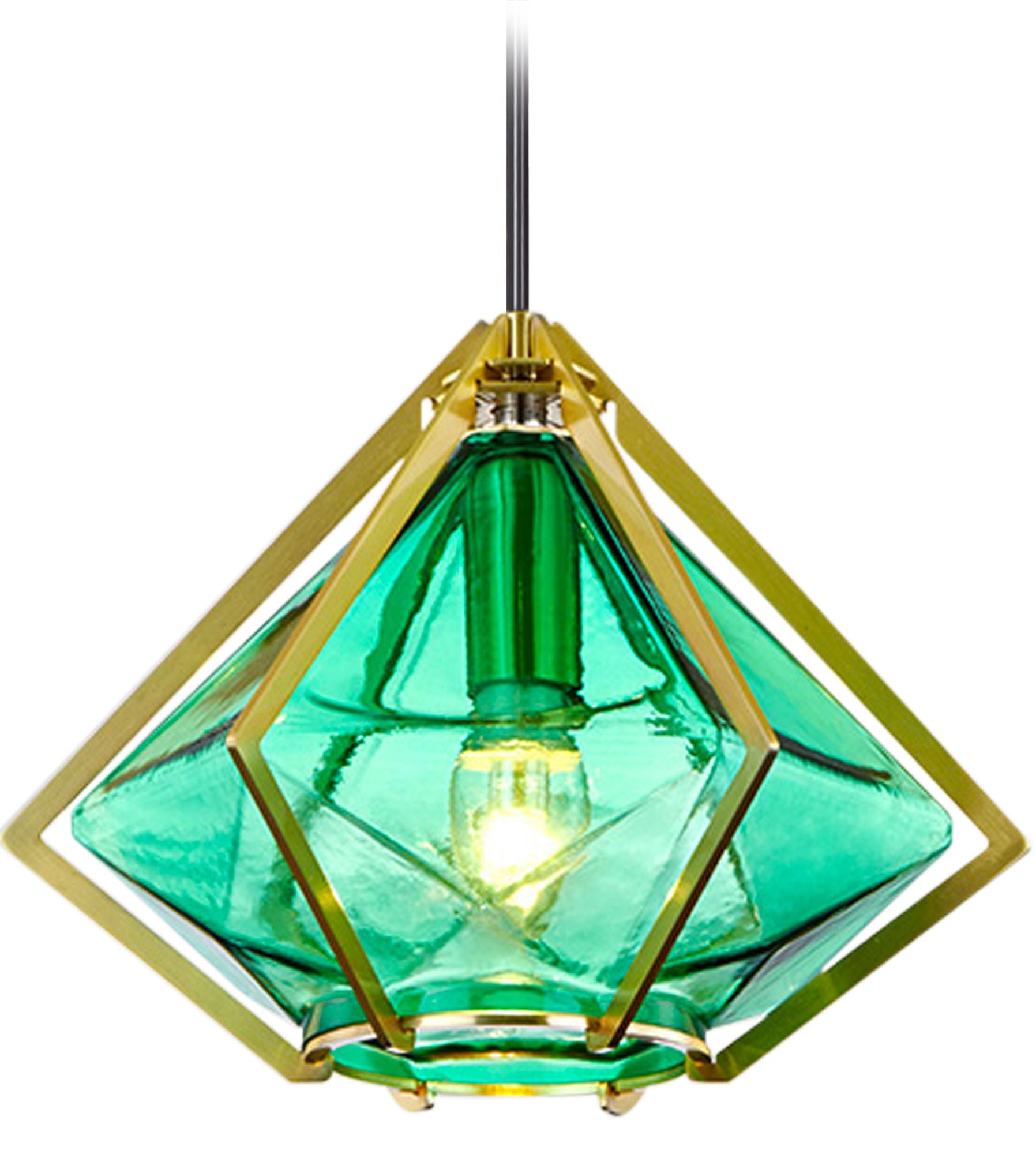 Lampa Sufitowa Wisząca Szklana APP453-1CP