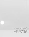 LAMPA SUFITOWA KLASYCZNA METAL LOFT APP736-3C Czarna