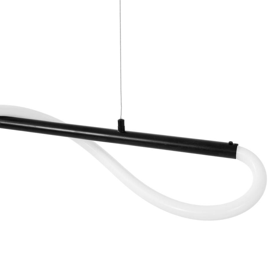 Lampa sufitowa LED APP853-CP Long Czarna