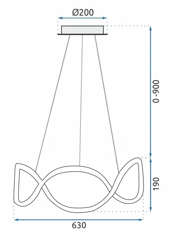 Lampa sufitowa nowoczesna LED + PILOT APP800-CP Twist  Złota