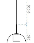 Lampa Sufitowa Wisząca Szklana Kula APP686-1CP Złota