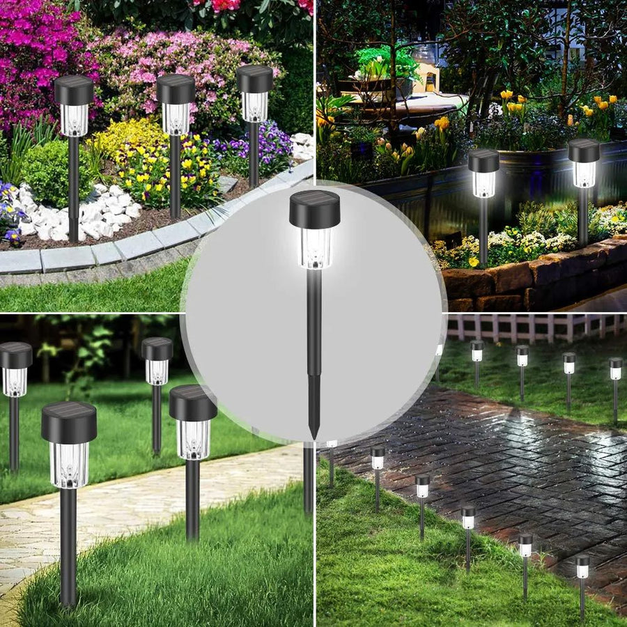 Lampa solarna LED wbijana P60258 Czarna - komplet 10 sztuk