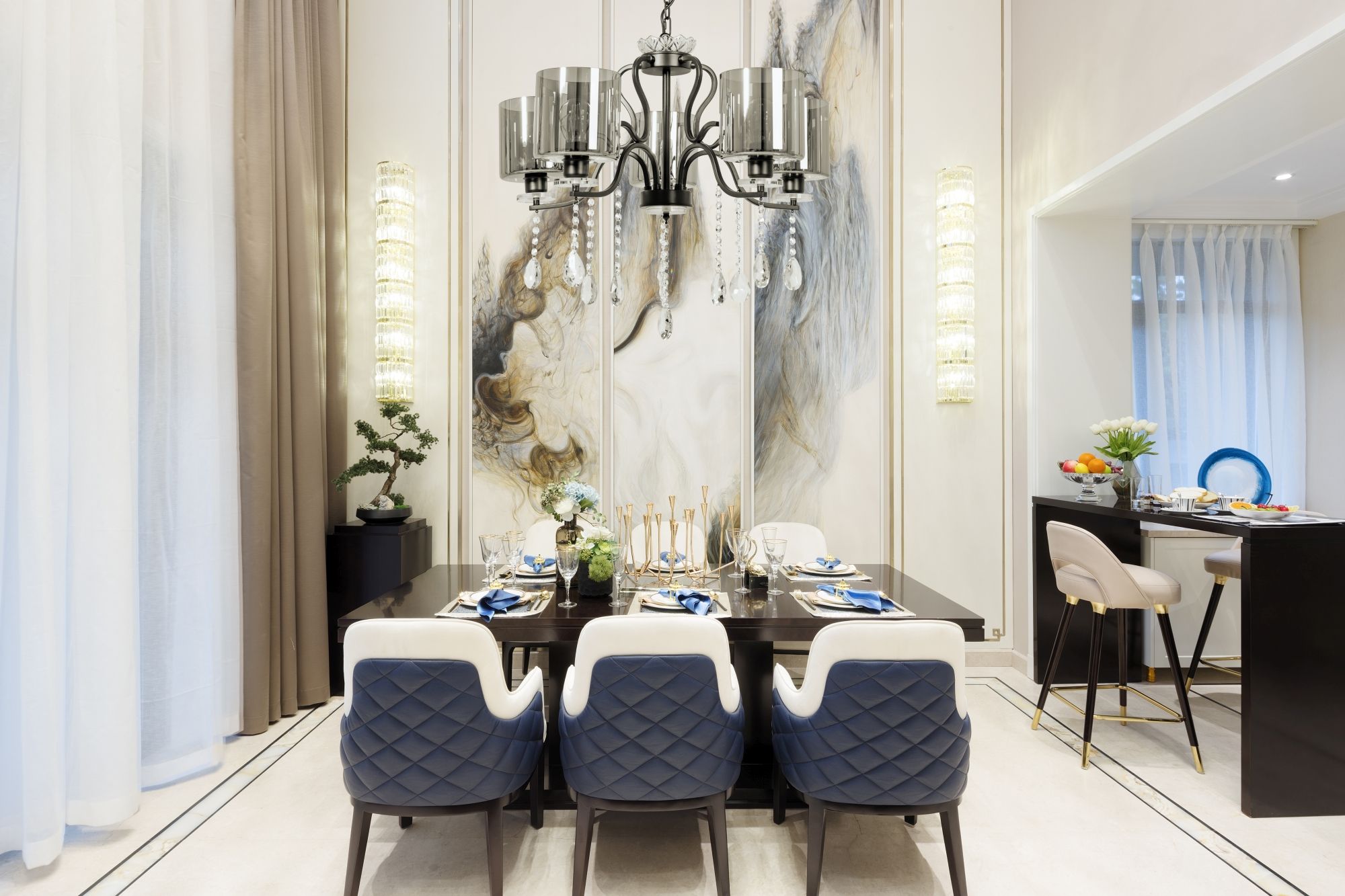 Lampa Wisząca z Kryształami APP958-5CP