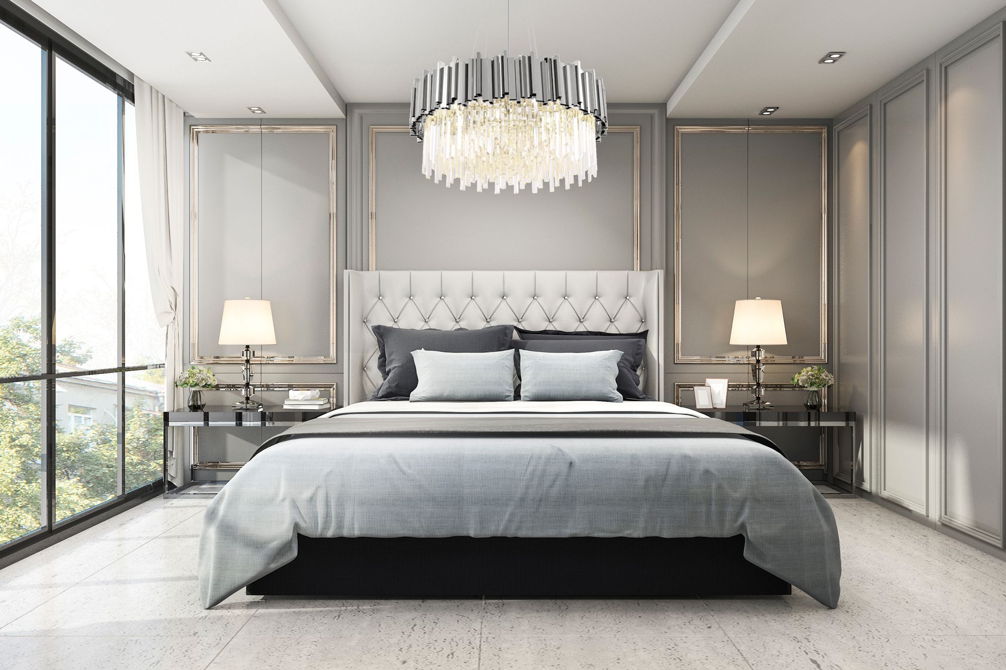 Lampa sufitowa plafon kryształowa APP1480-1C Chrom