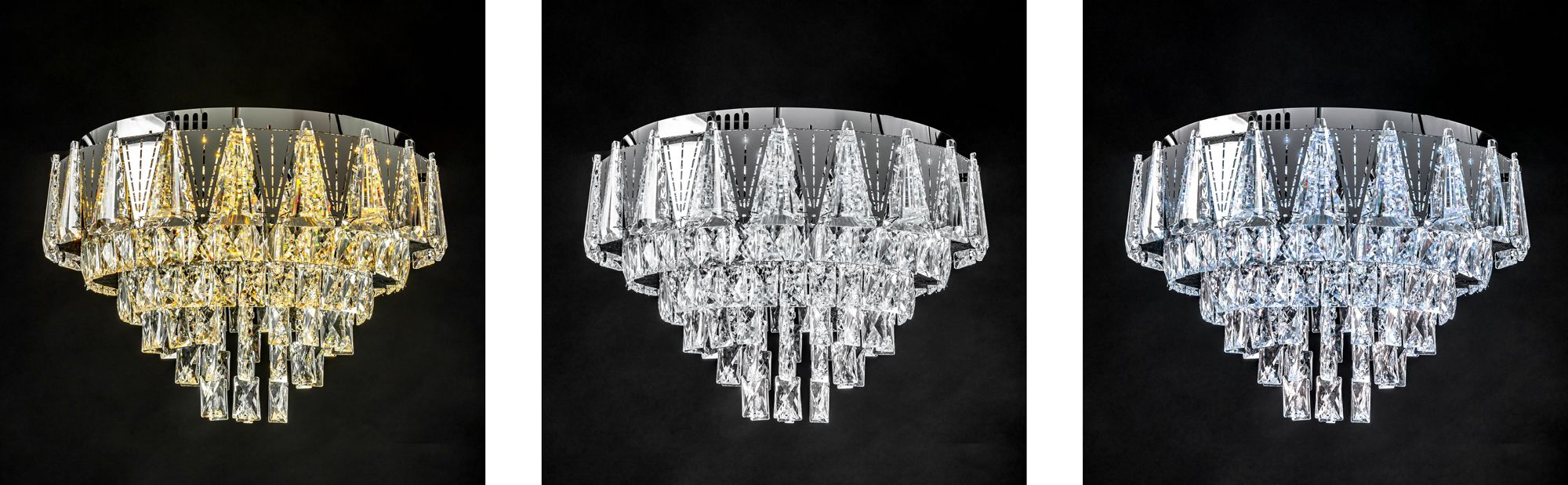 Kryształowa Lampa Sufitowa Plafon LED APP776-1C