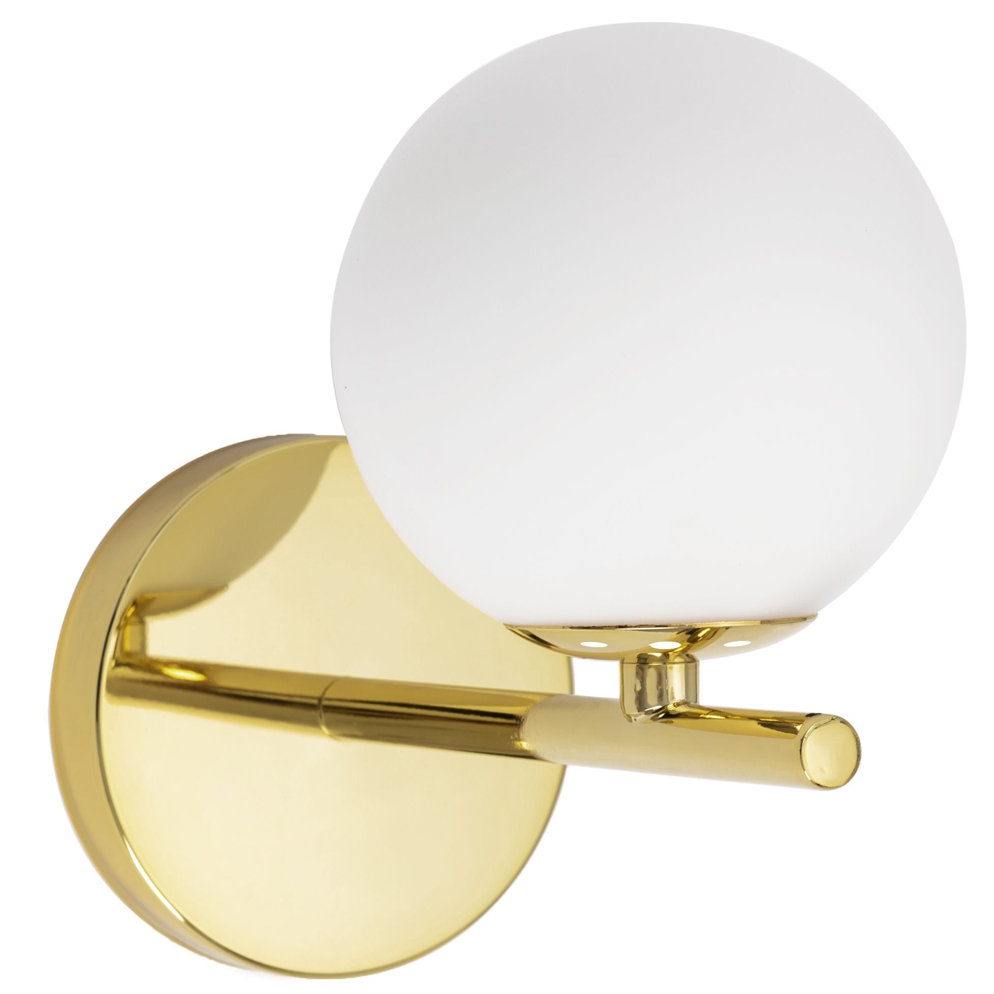 Lampa Ścienna Kinkiet Szklana Kula APP684-1W Złota 5
