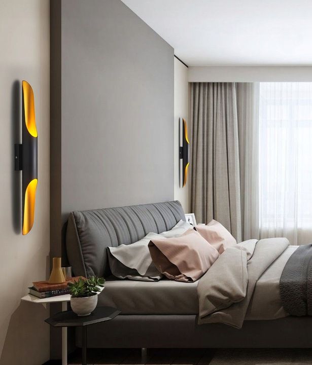 Lampa Ścienna Kinkiet Tuba  60cm APP299-1W Czarna