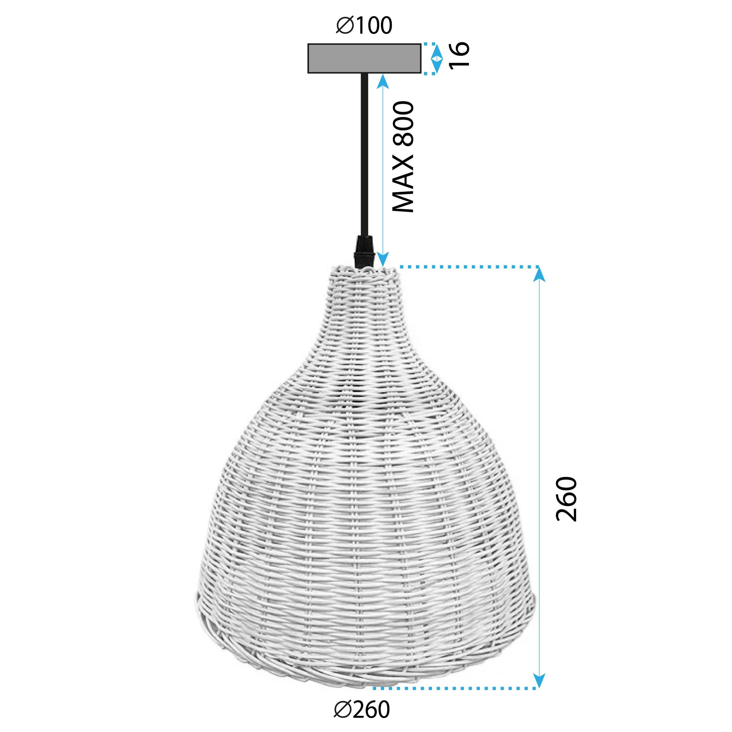 Lampa Sufitowa Wisząca Boho Natural APP1645-1CP 9