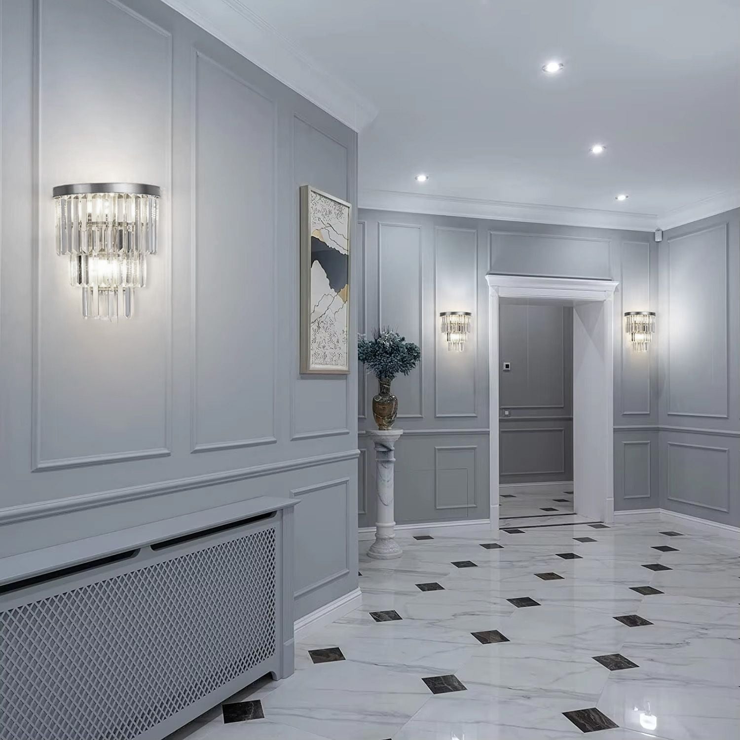 Lampa Kryształowa Kinkiet APP1536-1W Chrom 6