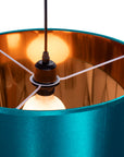 Lampa Wisząca  44cm APP955-1CP Niebieska