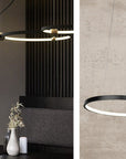 Lampa Ring led + pilot APP763-30-50 Czarna