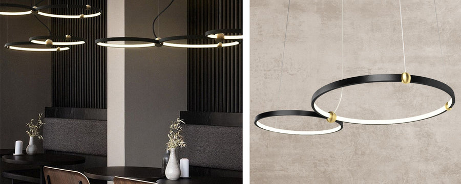 Lampa Ring led + pilot APP763-30-50 Czarna