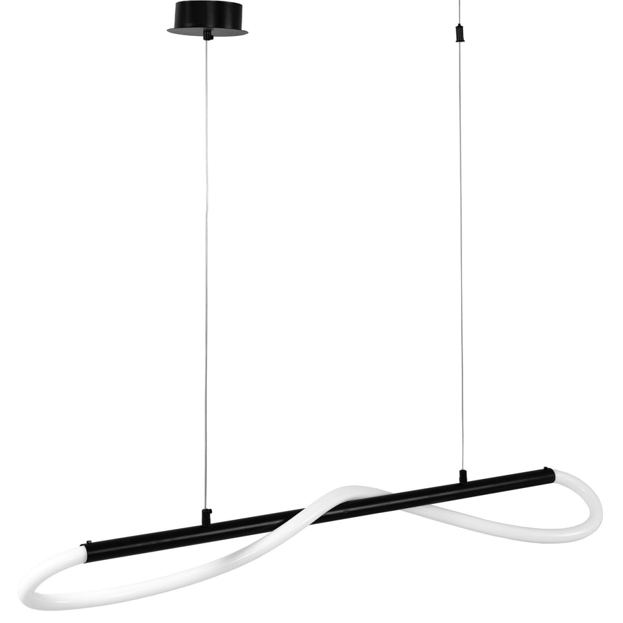 Lampa sufitowa LED APP853-CP Long Czarna