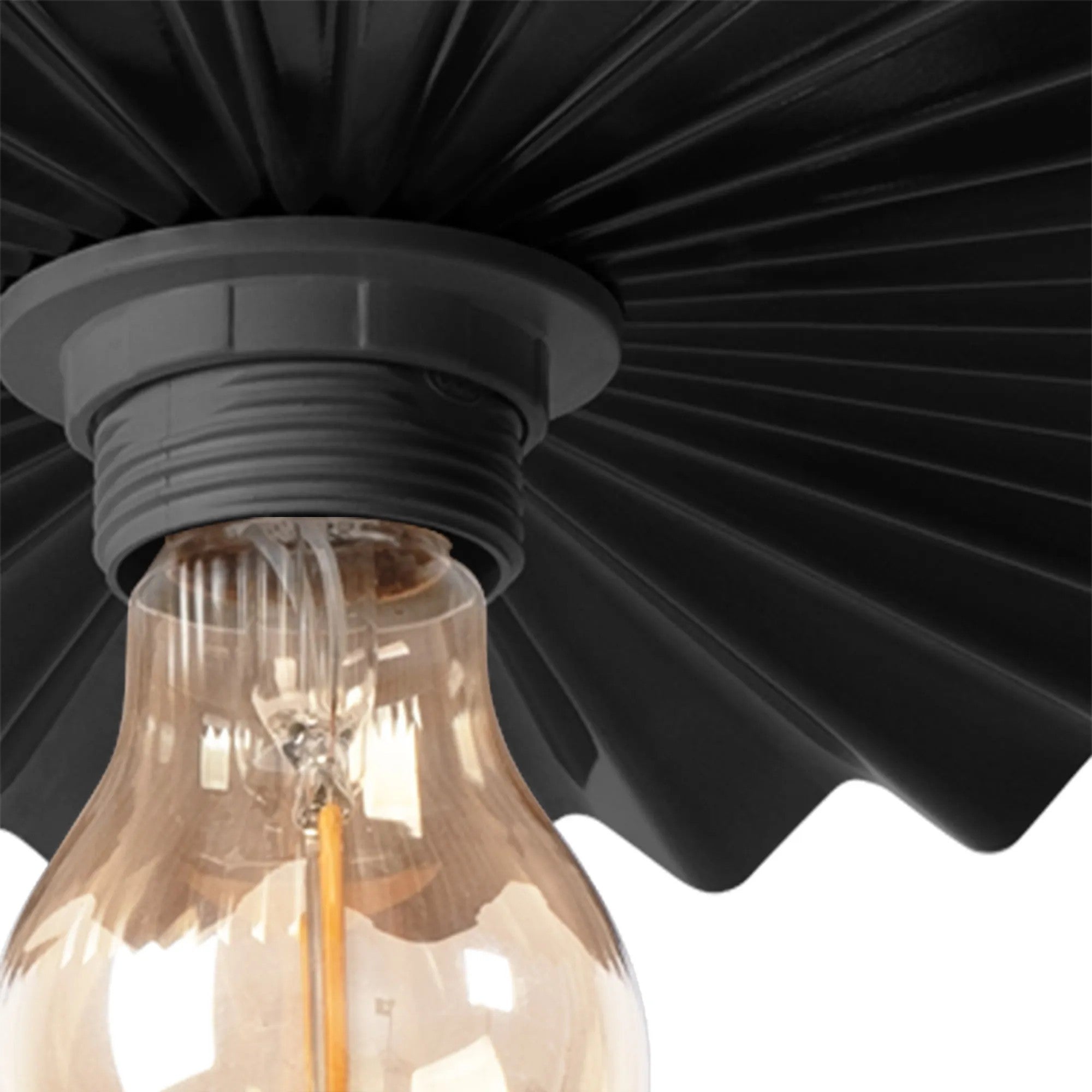 LAMPA ŚCIENNA KINKIET APP1355-1W Czarny 30 Cm 6
