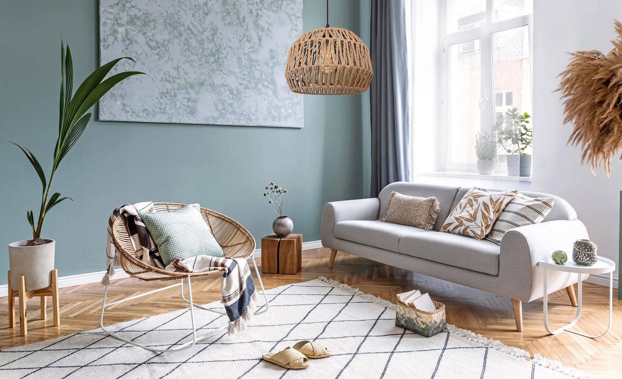 Lampa Wisząca Boho APP1291-1CP Beż 6