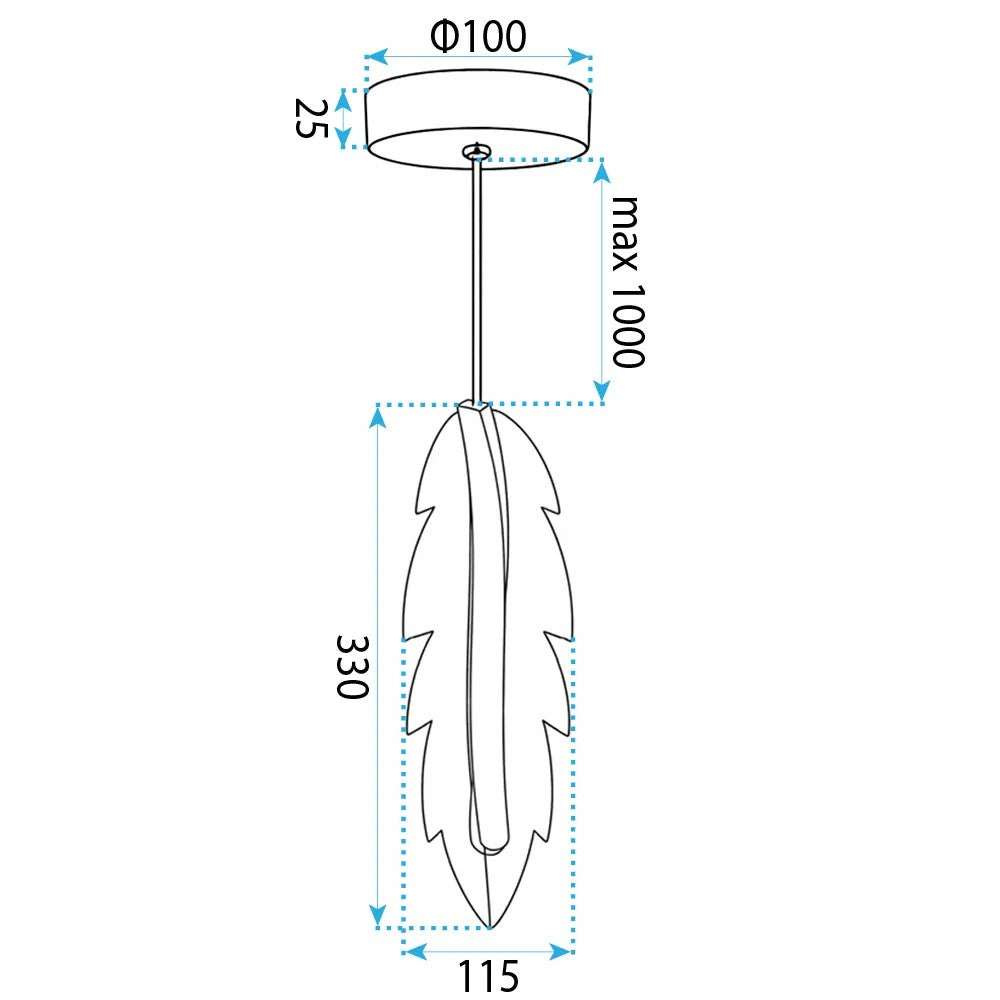 LAMPA SUFITOWA WISZĄCA LED G157-CP ZŁOTA 6