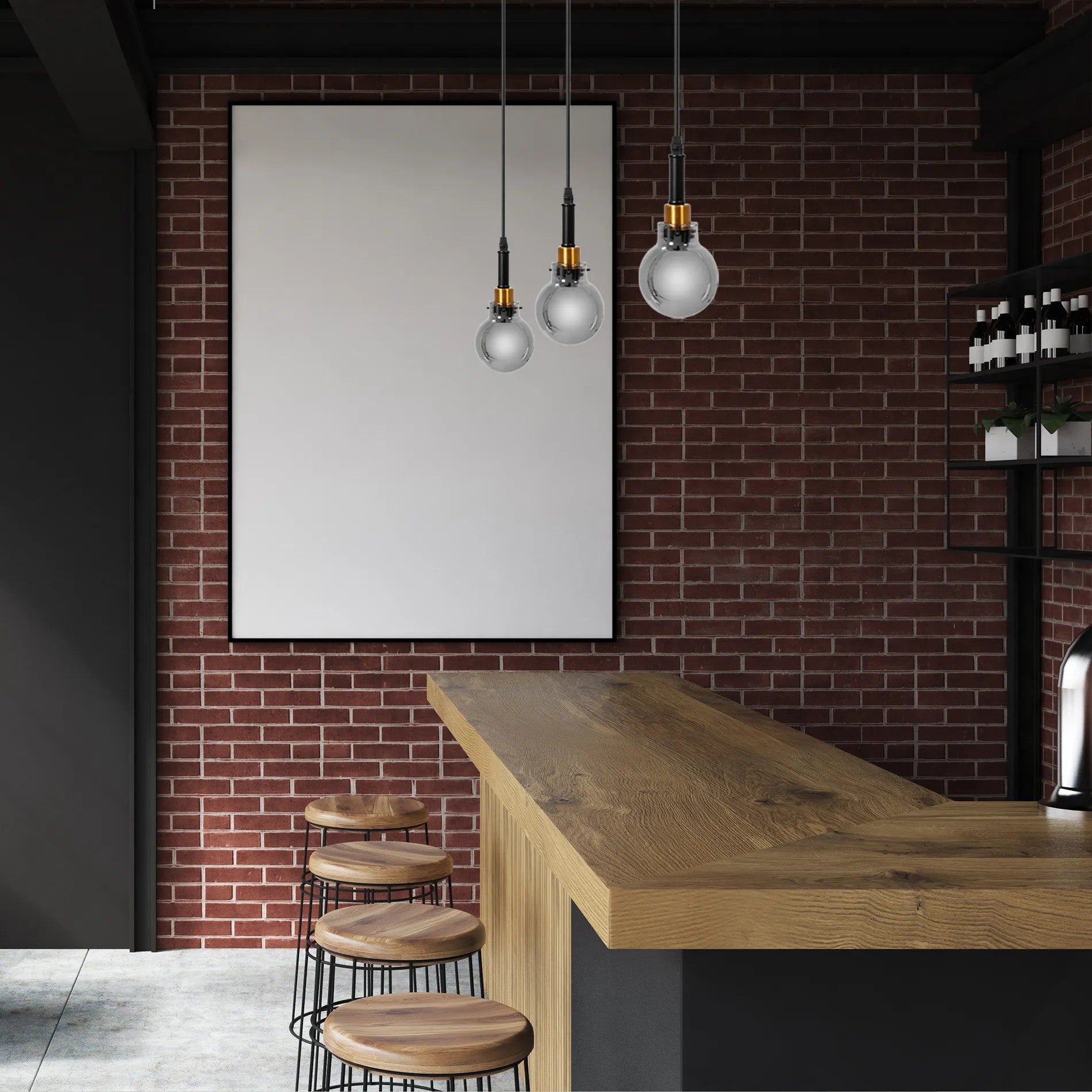 Lampa Wisząca APP1124-1CP Black Gold 6