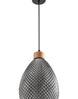 Lampa Sufitowa Szklana Retro APP897-1CP Czarna 6