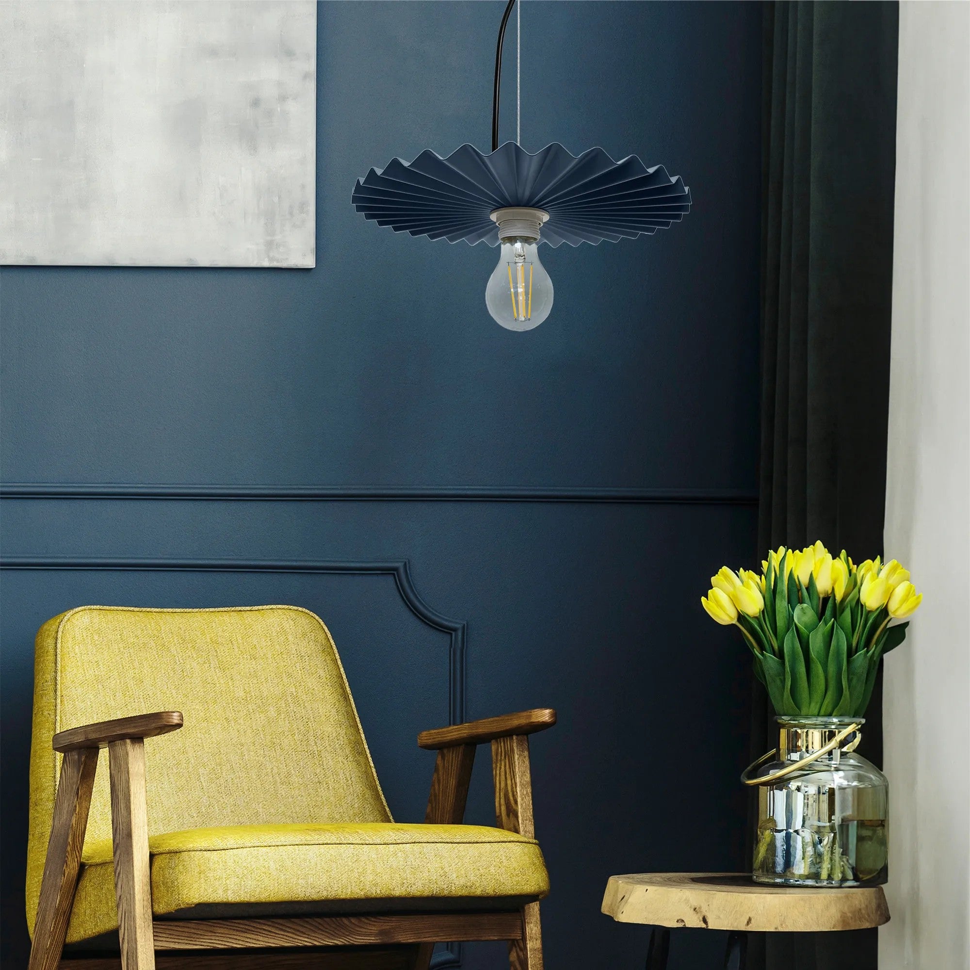 LAMPA SUFITOWA WISZĄCA APP1456-1CP Niebieski 6