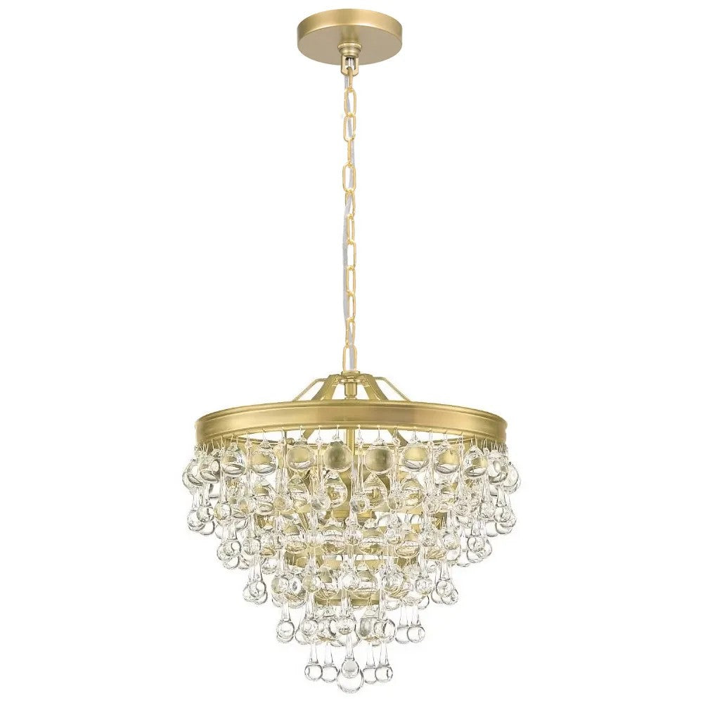 Lampa Kryształowa Wisząca APP1621-3CP Gold 6