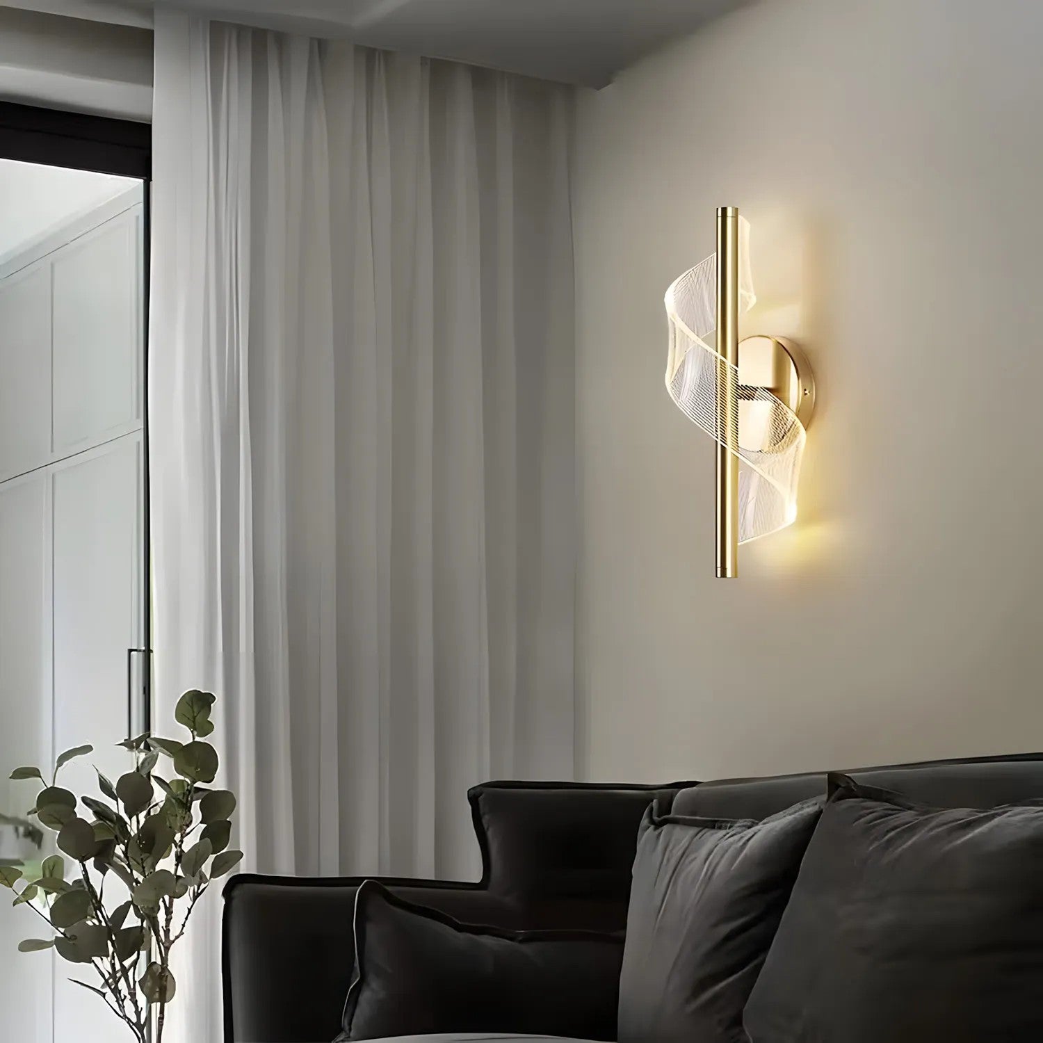 Kinkiet LED G032-W Złoty 6