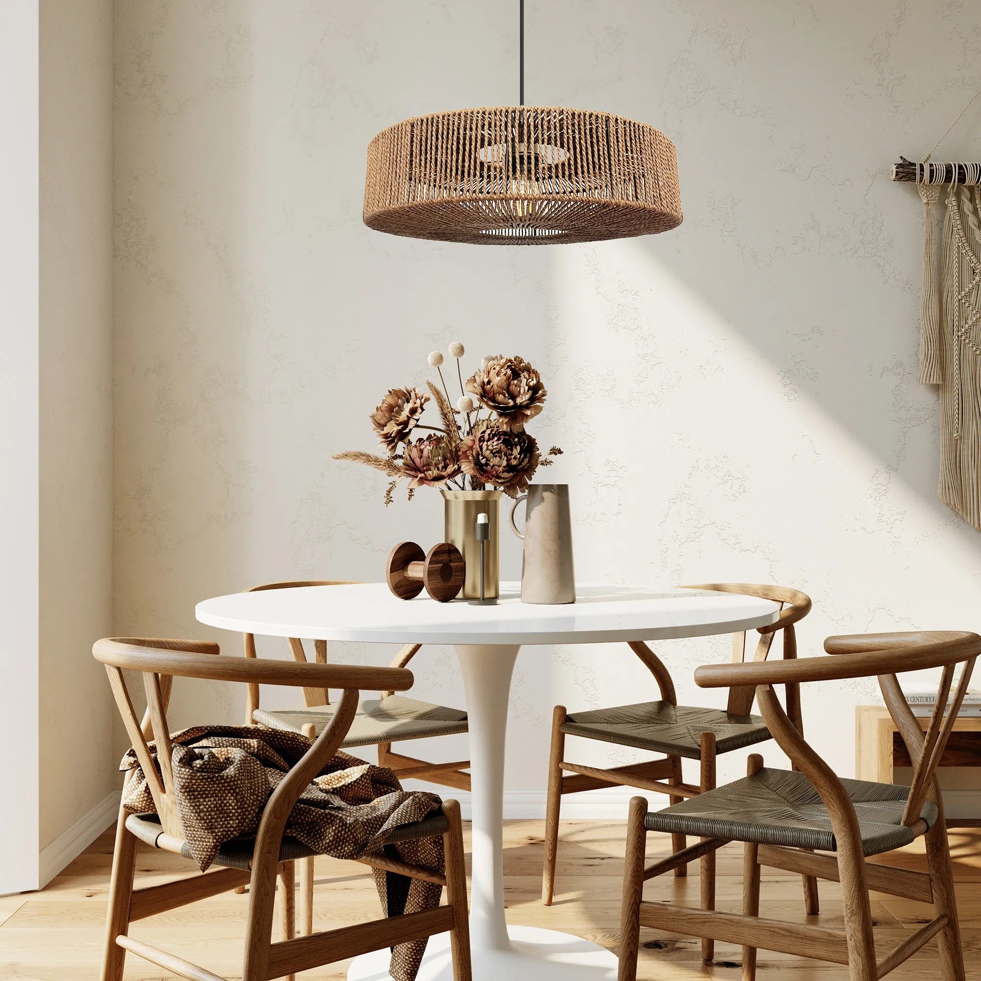 Lampa Wisząca Boho APP1294-1PC Beż 6
