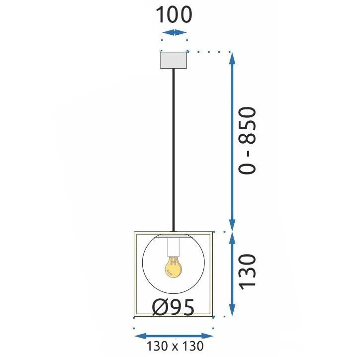 Lampa Wisząca APP1165-1CP GOLD WHITE 6