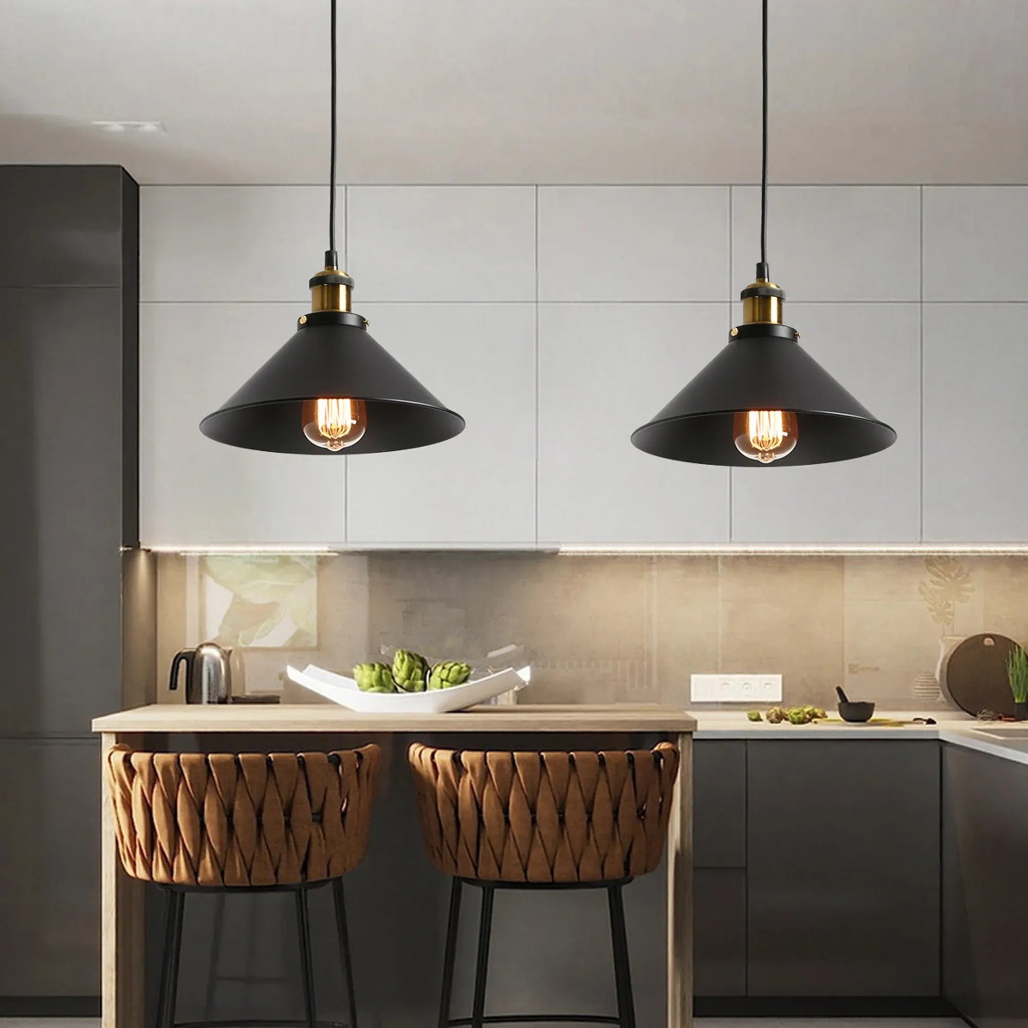 LAMPA SUFITOWA WISZĄCA PORTO BLACK APP016-1CP 6