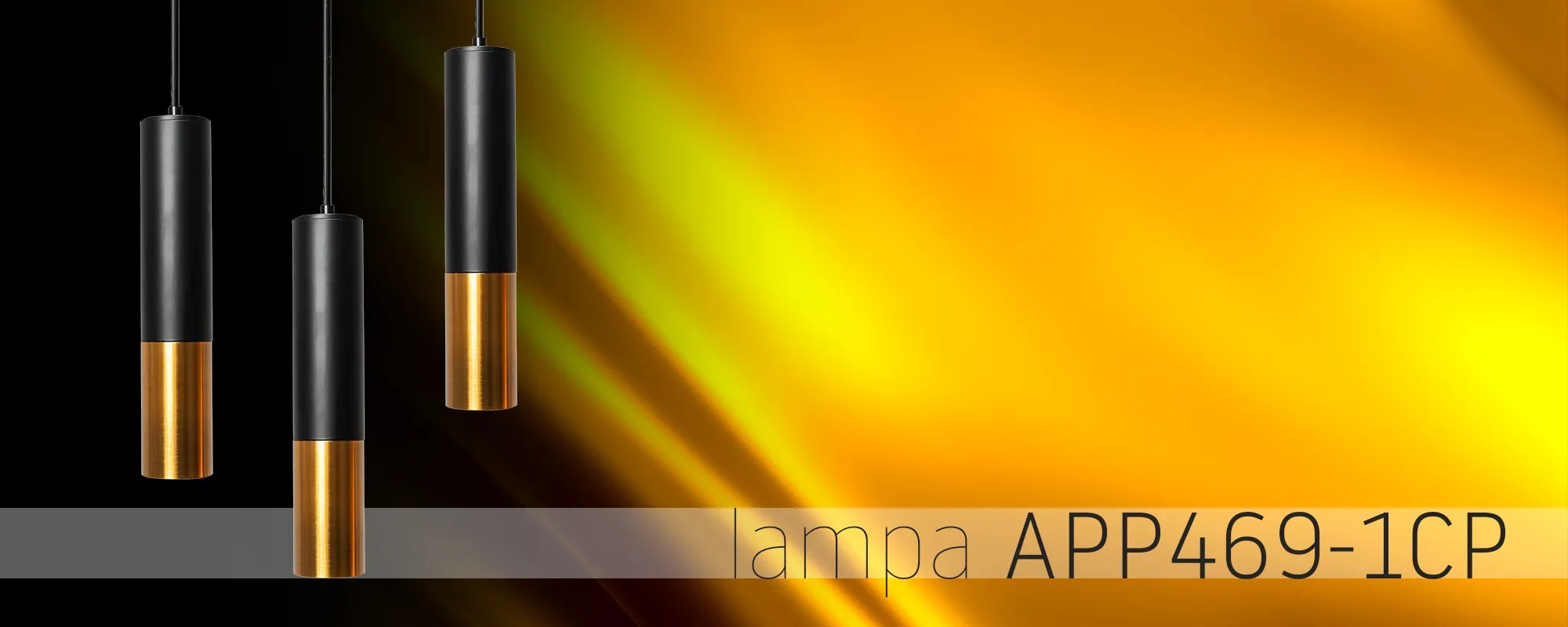 Lampa Sufitowa Wisząca Metalowa APP469-1CP Czarna 6