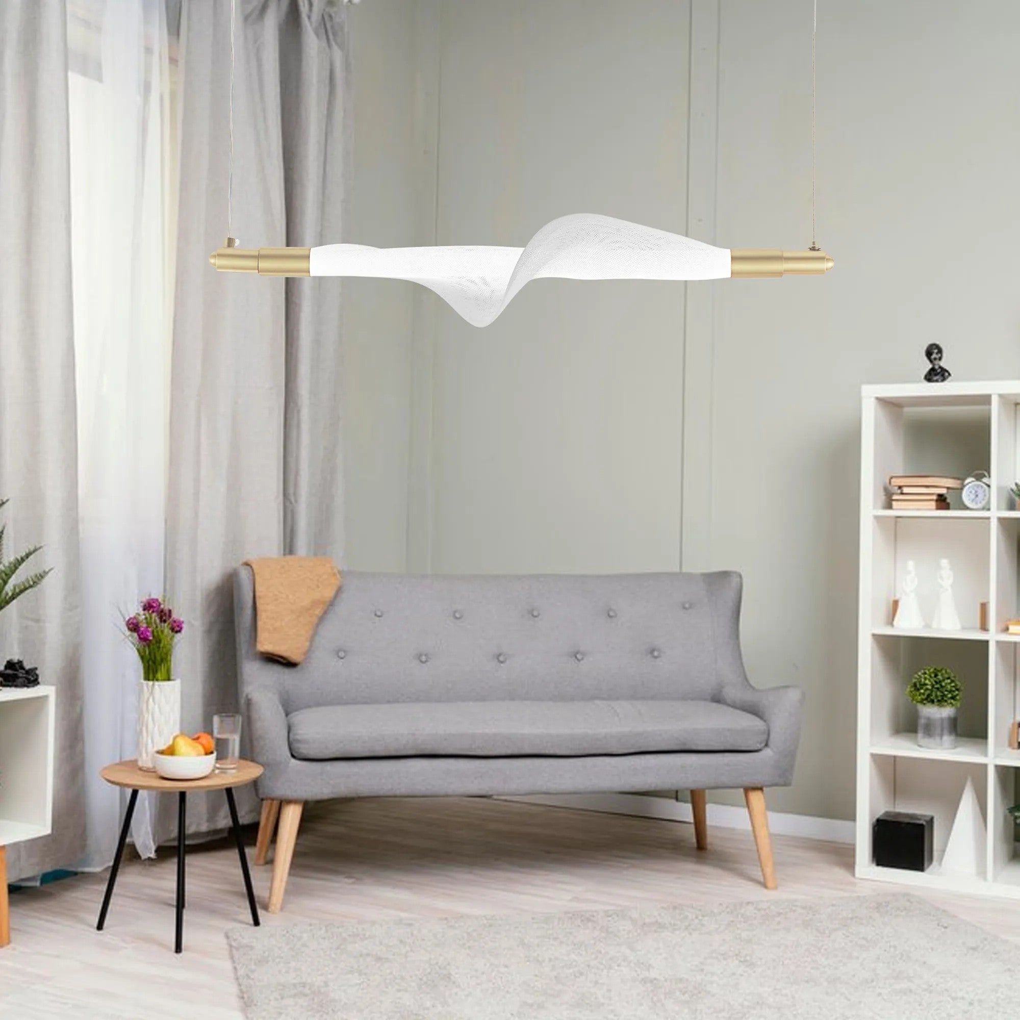LAMPA WISZĄCA LED G011-CP BIAŁY/ZŁOTY 6