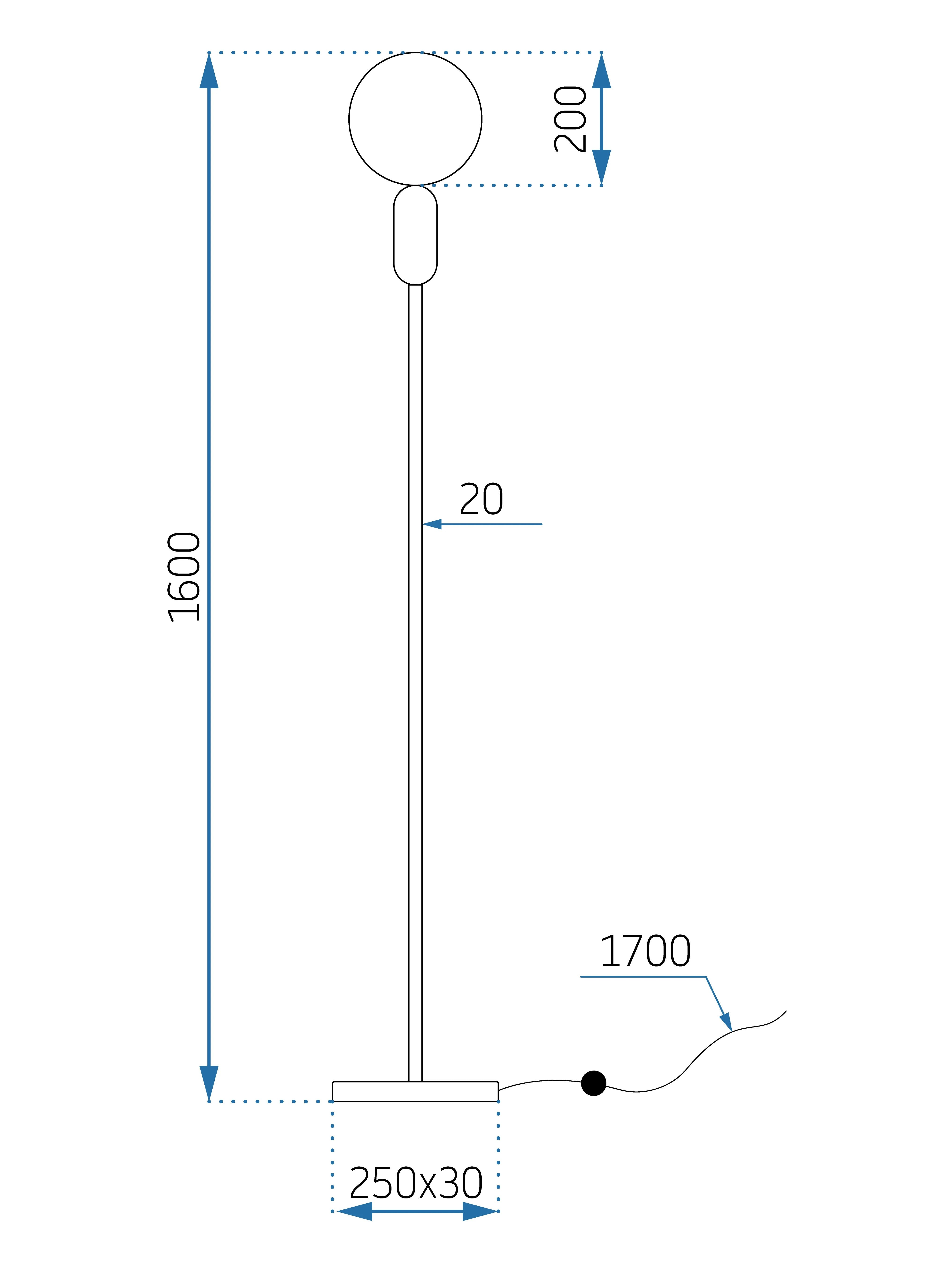 Lampa Stojąca Podłogowa APP928-1F 6