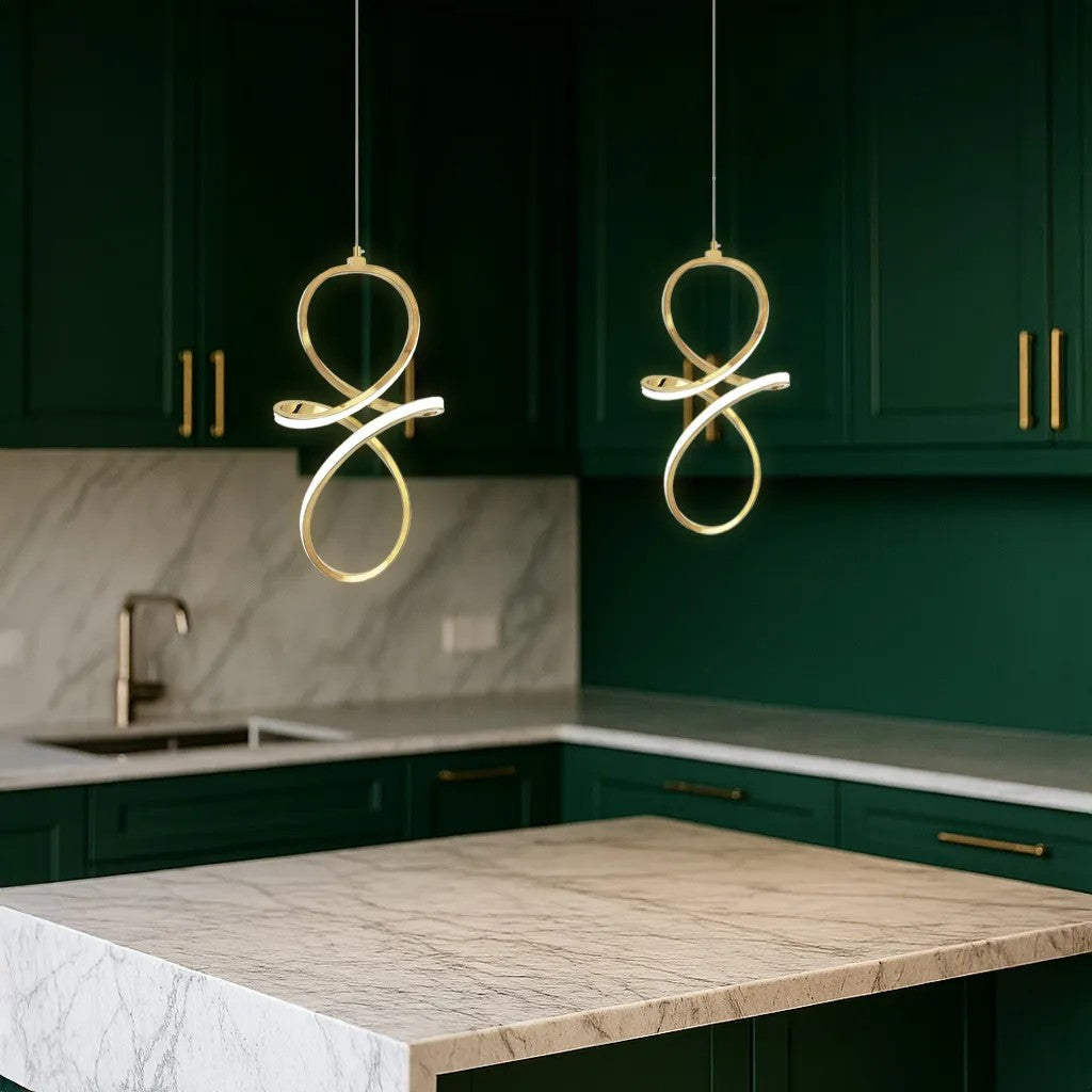 LAMPA WISZĄCA LED LHJ091-1CP GOLD 6