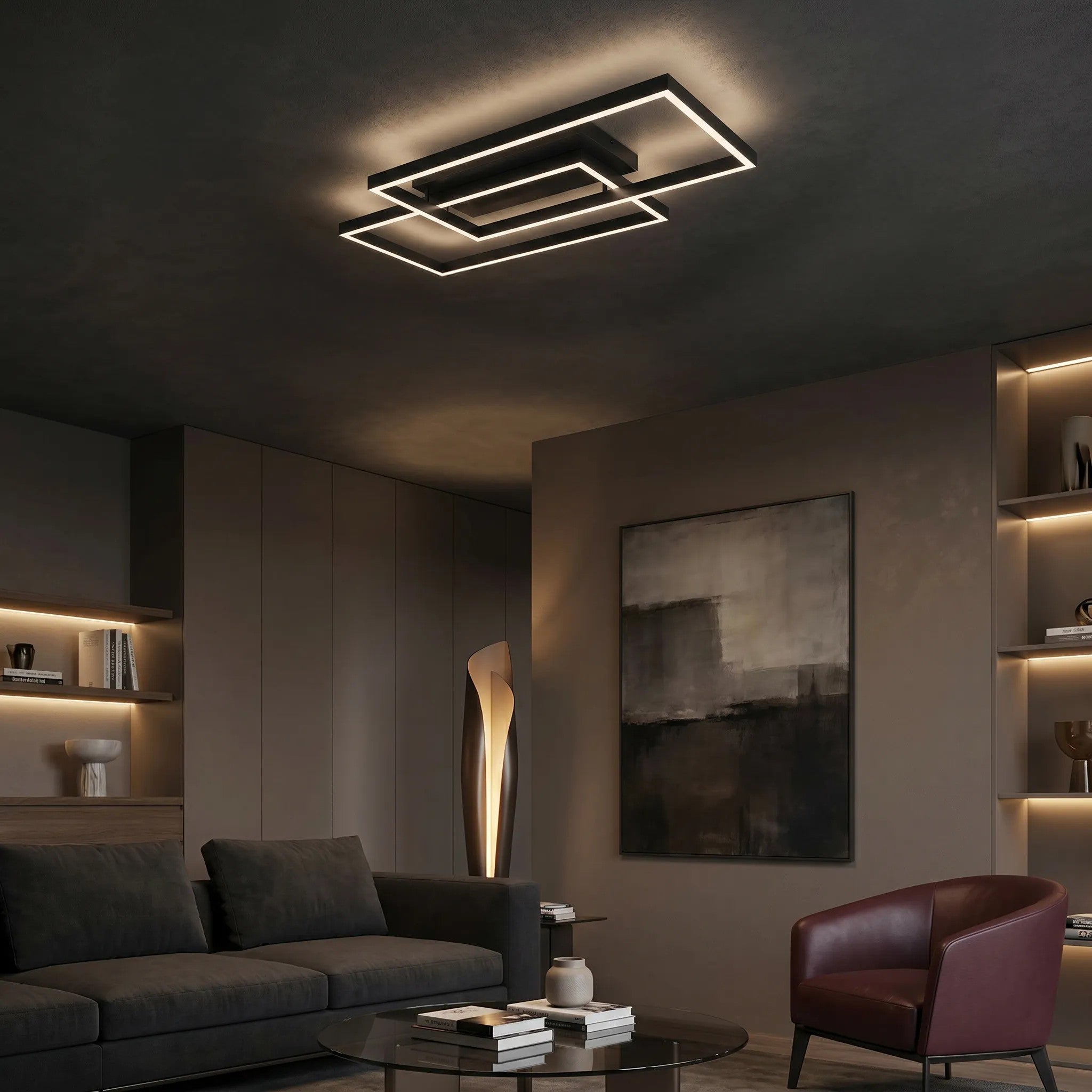 LAMPA SUFITOWA LED SWE059-C PLAFON CZARNA 6