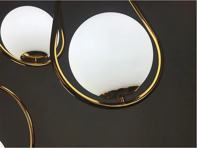 Lampa Sufitowa Wisząca Szklana Kula APP472-1CP Biała 6
