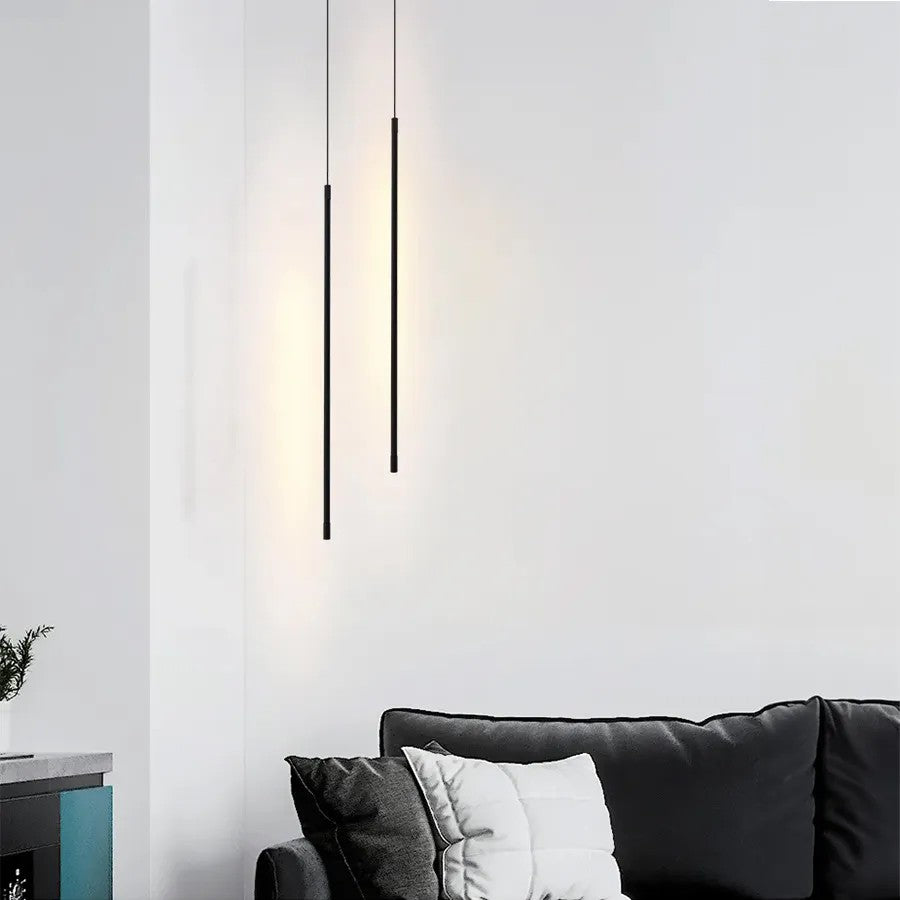 LAMPA SUFITOWA WISZĄCA LED APP1413-C BLACK 100cm 6