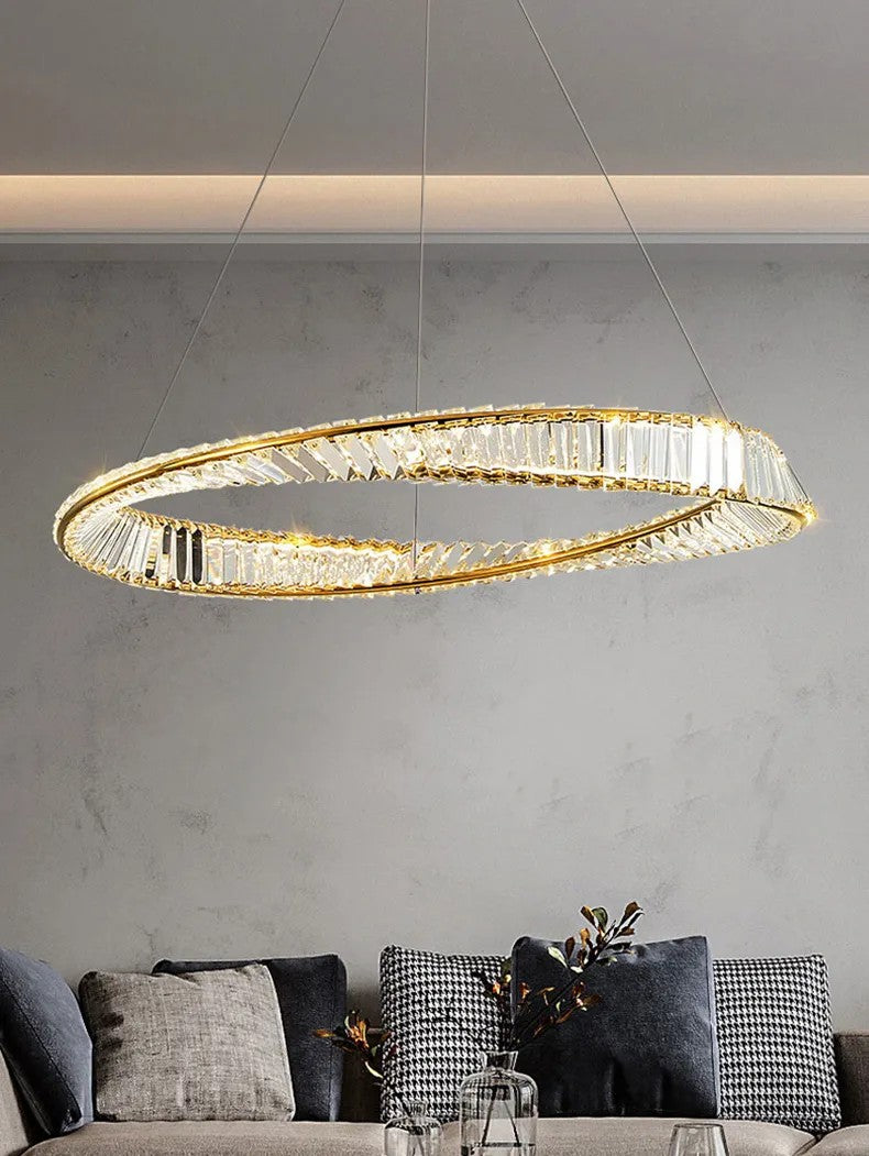 KRYSZTAŁOWA LAMPA SUFITOWA LED APP1064-1CP 6