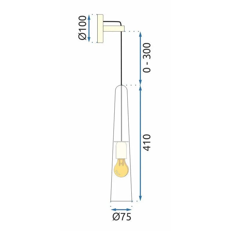 LAMPA ŚCIENNA KINKIET APP896-1W Złota 6