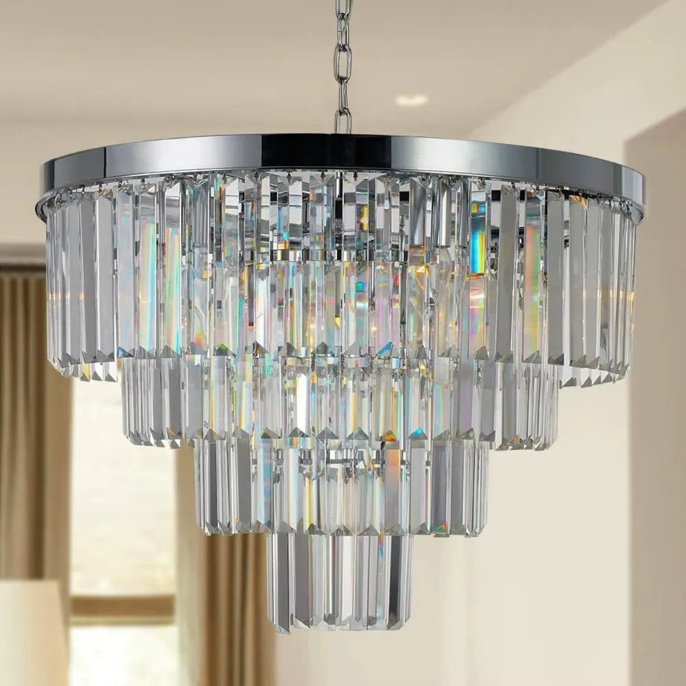 Lampa Kryształowa Wisząca APP1534-8CPR Chrom 6