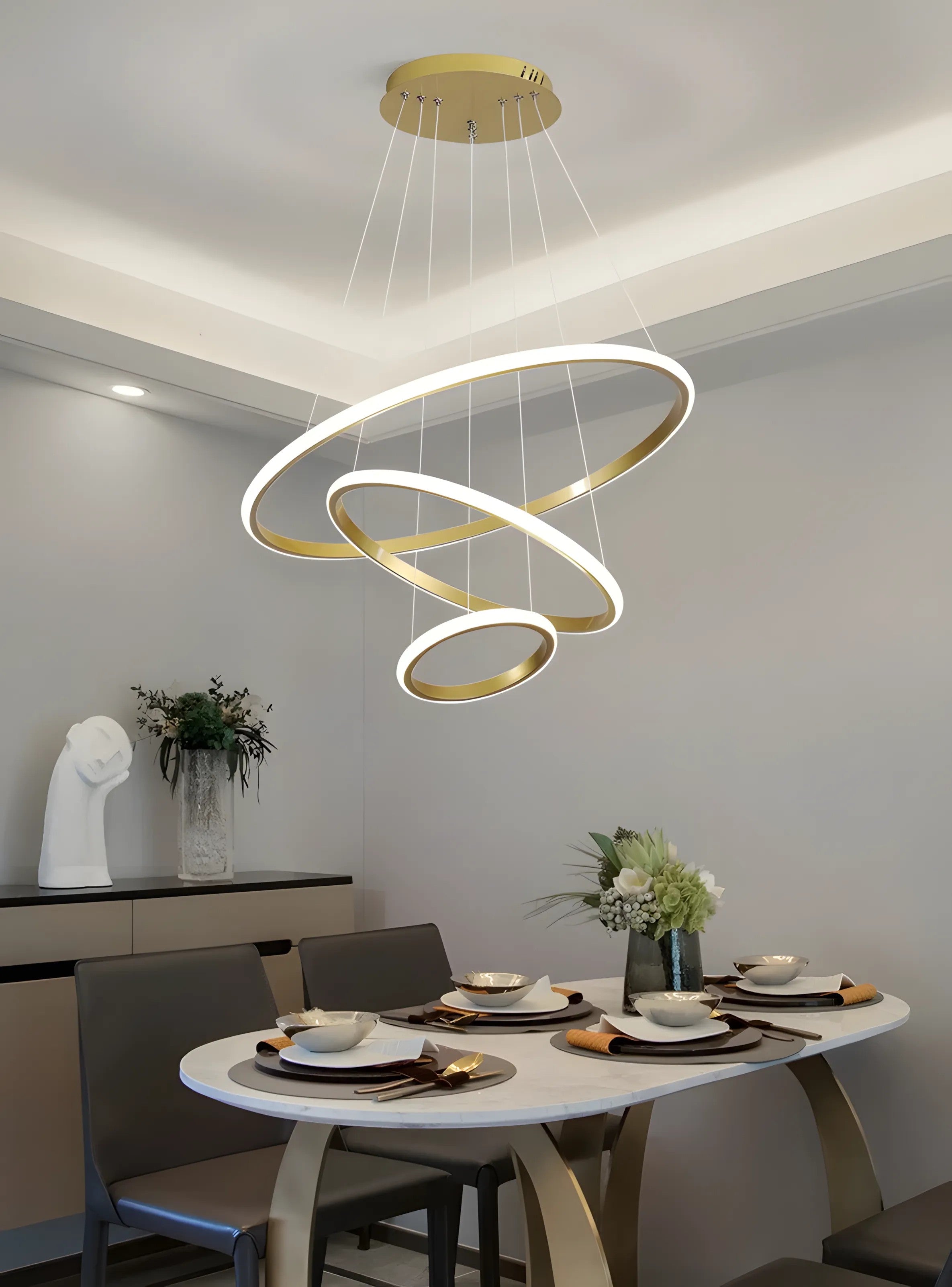Lampa Wisząca LHJ010-CP4 BRUSH GOLD 6