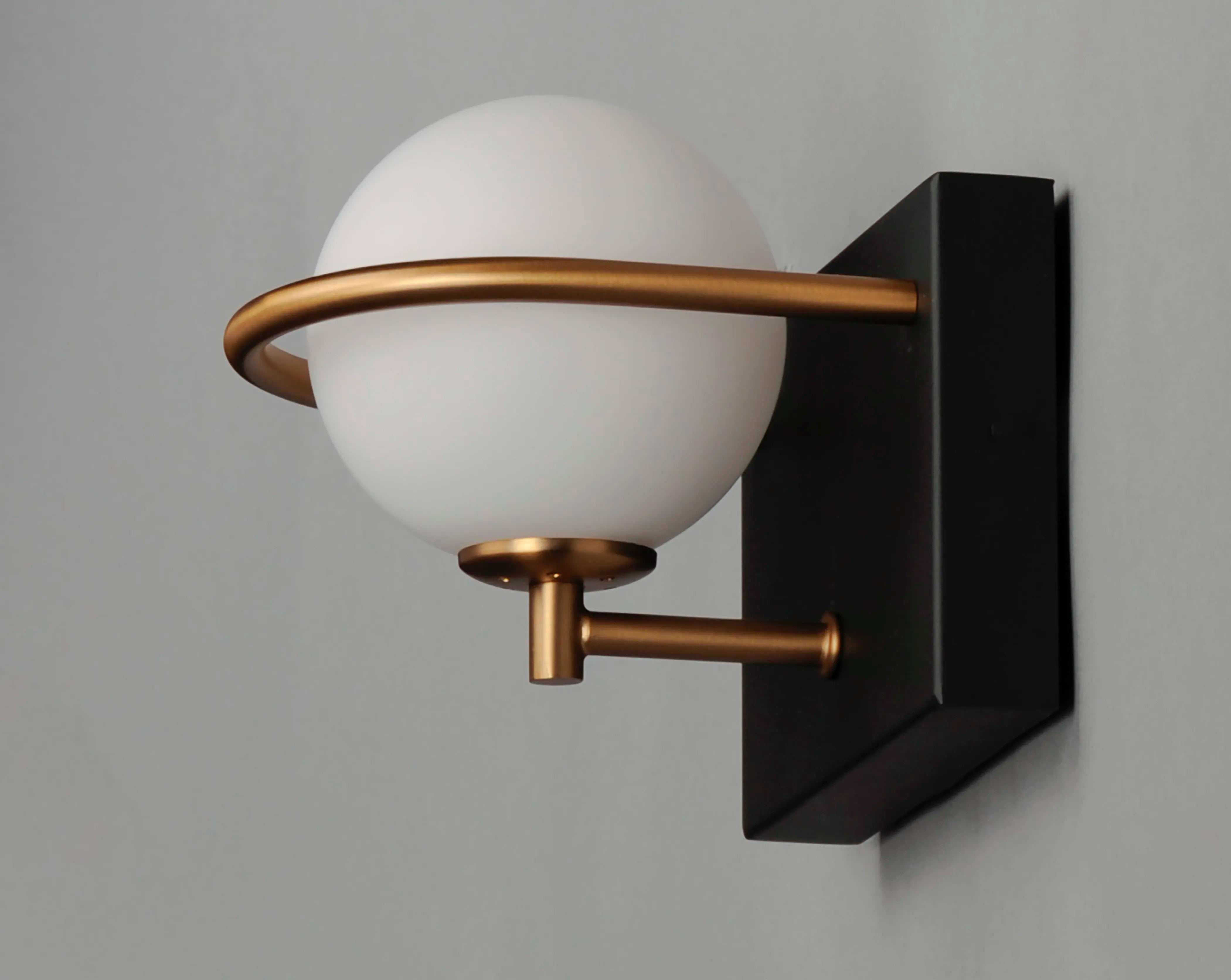 LAMPA ŚCIENNA KINKIET APP1300-1W Czarno Złota 6